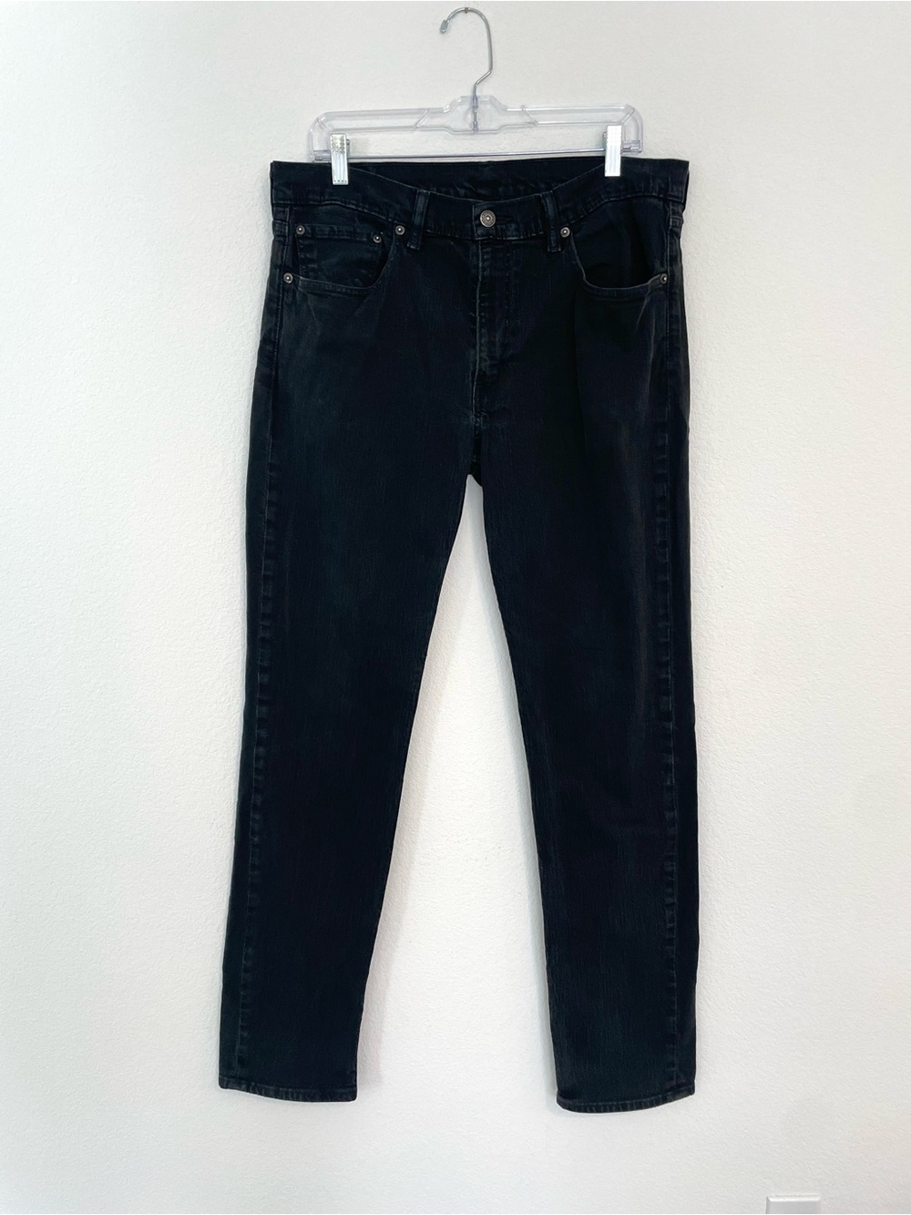 Levi's Black Slim Straight Men's 34x33 Jeans